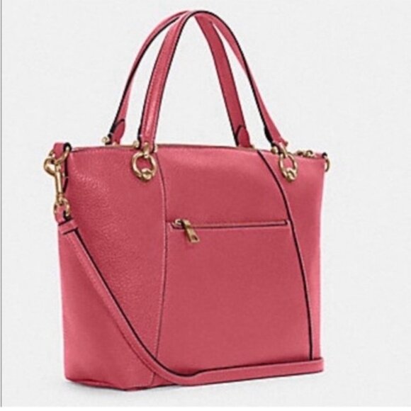 Coach Kacey Satchel Crossbody Bag Pink - Picture 7 of 12